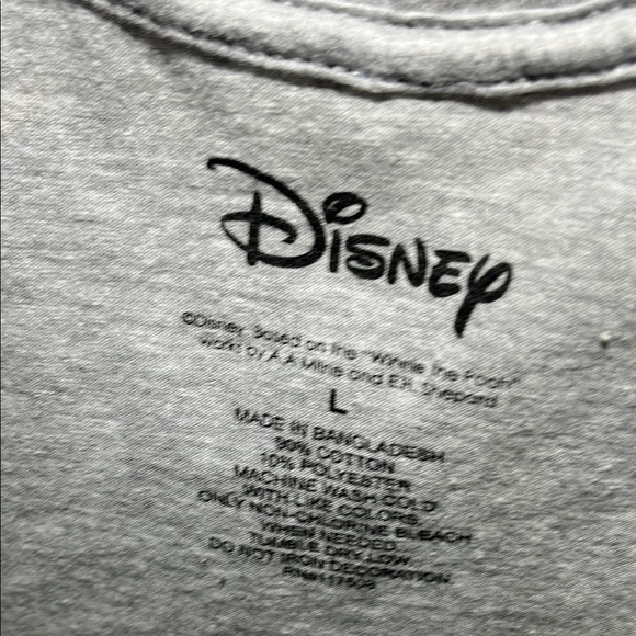 Disney Gray Short Sleeve Tee with Humorous Graphic - Picture 2 of 9